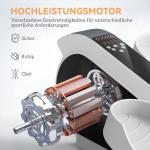 Crosstrainer Mini Elliptisk Tränare Svart av Plast och Metall för Hem och Kontor Bentränare under Bordet med LCD Skärm