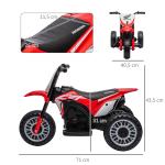 Honda Elektrisk Barnmotorcykel, Ljudeffekter, för 18–36 Månader, Röd, 3 km/h