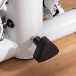 Stepper Ergonomisk Vit Metall för Hemmaträning och Motion med LCD-Skärm och Justerbar Hastighet Stabil Konstruktion i Stål 55 x 53 x 118–128 cm