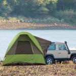 Campingtält Biltält 4-5 Personer 300 X 300 X 230 Cm Glasfiber och Polyester för Utomhusäventyr Grön