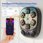 Boxningsmaskin Musikalisk Väggmonterad Svart Plast för Hemmaträning Elektronisk Boxboll med Bluetooth och Handskar Rolig Träning 9 Hastigheter Smart