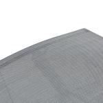 Hopfällbar Strandstol 7 Nivåer Justerbar Väderbeständig med Dyna Textlinje Polyester och Metall Svart 137 X 63,5 X 100,5 Cm
