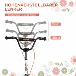 Barnskoter Sparkscooter Stadsskoter Kickboard Pneumatiska Däck och Handbroms Hopfällbar