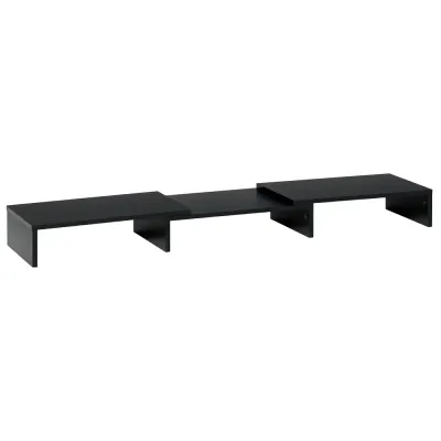 Dubbel Skärmställ Längd och Vridbar 80–117 x 23,5 x 10 cm