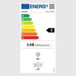 Minifrys 35L, Kompakt Frysskåp med Justerbar Temperatur, Effektiv Kylning för Pentry och Kontor, Vit, -14 till -24°C