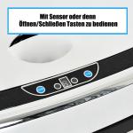 Sopkärl Automatisk Soptunna med Sensor Rostfritt Stål Modern och Hygienisk Avfallshantering Silver 68 L