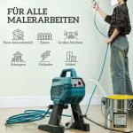Färgspruta Elektrisk Blå Plast för Målning Färgsprutsystem 700W Högtryck med Behållare 200 bar 33x26x41 cm