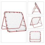 Fotbollsrebounder Rebounder Målnät Justerbar Vinkel för Träning och Spel Röd Svart 96 X 80 X 96 Cm