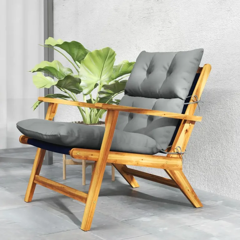 Sittdyna Stolsdyna med Knytband och Ryggstöd 115 x 56 cm