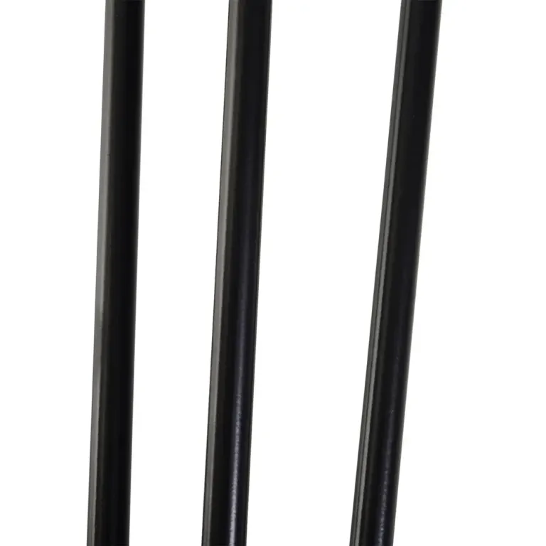 Bordsben Möbelfötter Set 4 Svart 12 x 12 x 72 cm