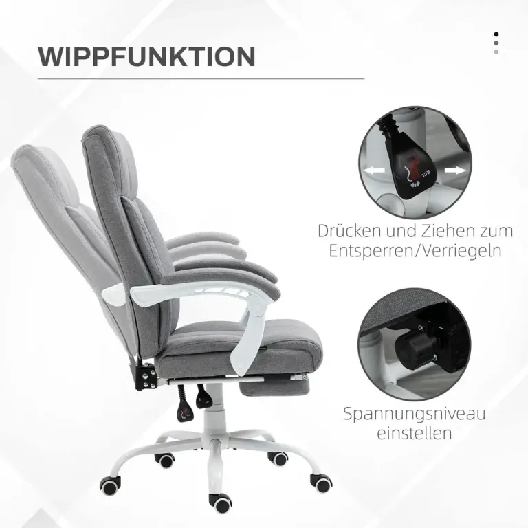 Kontorsstol Svart av Tyg och Metall