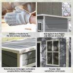 Plastverktygsbod med Takfönster, 1,14 m², Grå, 151 x 92 x 193 cm
