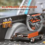 Motorcykeljack 500 kg Lastkapacitet, Höjdjusterbar 135-390 mm i Stål, Orange