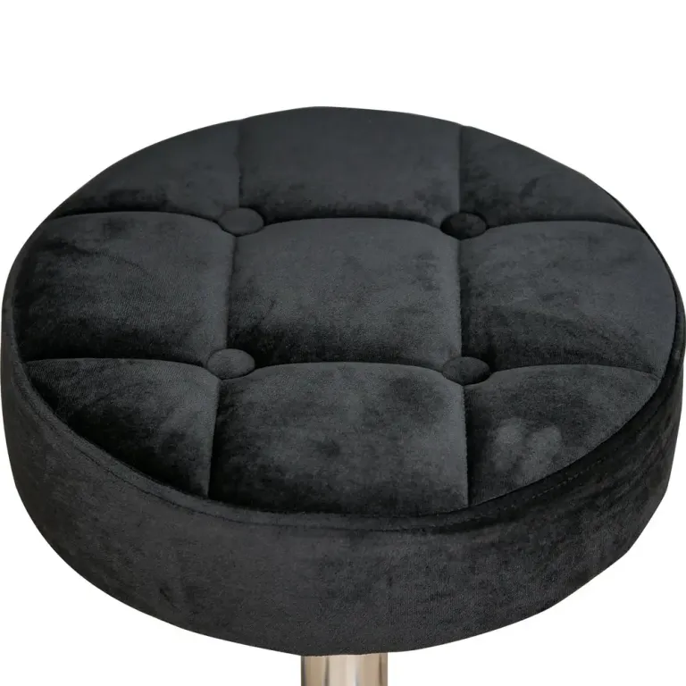 Salongspall Höjdjusterbar Sammetsöverdrag Ø35 x 49–61 cm