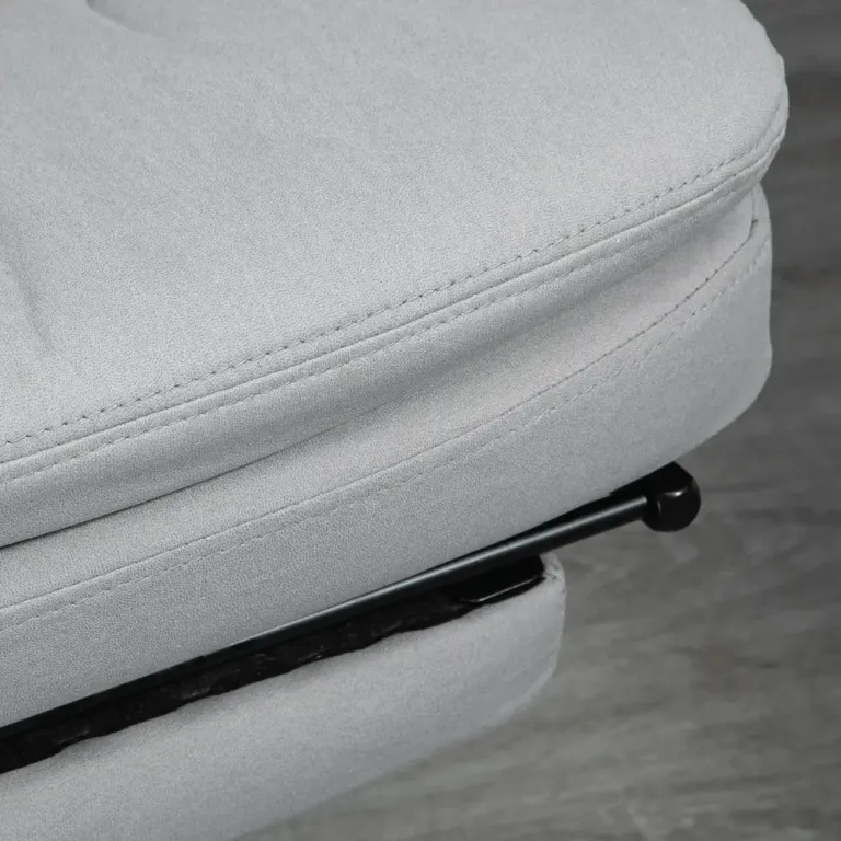 Kontorsstol Massagestol Grå av Tyg och Metall Ergonomisk