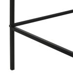 Blomtrappa i Metall med 3 Hyllor, Dekorativ Växtstege för Inomhus och Utomhus, Platsbesparande Blomställning, Svart, 60,5 x 59,5 x 95,5 cm