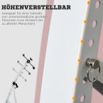 Träningscykel Motionstränare Pedaltränare Stål för Seniorer Rehabilitering och Hemmaträning Vit 40 X 42,5 X 100 Cm