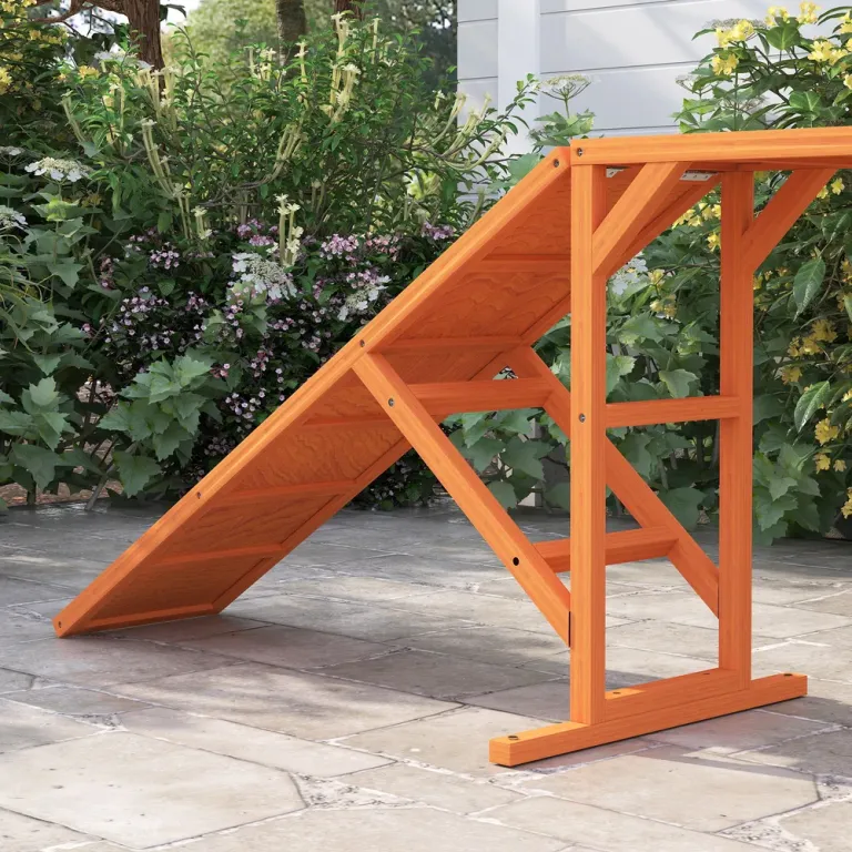Agilitybrygga för Hund 335 x 55 x 60 cm, Orange