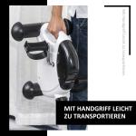 Mini Motionscykel Trampcykel Svart Vit Metall för Hemmet och Rehabilitering Kompakt Bärbar Fitnesscykel