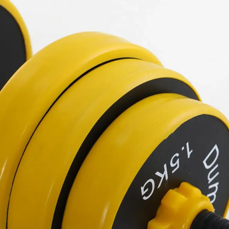 Hantelset 25 kg med Skivstång Ergonomiskt 3-i-1 Set 12