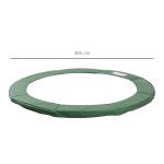 Tillbehörsset för Studsmatta Grön PVC och PE för 8 Ft Till 15 Ft Kantskydd Skyddsnät och Väderpresenning 305 Cm
