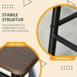 Barbordsset Matgrupp Svart av Metall och MDF för Kök 3 Delar med Barbord och 2 Barstolar Förvaringshylla 80 x 50 x 90 cm