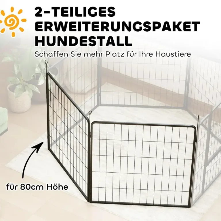 Set 2 st Förlängningspaneler 2 80 x 80 cm