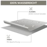 Överdrag till Trädgårdsmöbler med UV-skydd och Vattentät Yta för Vinterförvaring Hållbar och Robust Grå 600D Oxford 210 x 140 x 80 cm