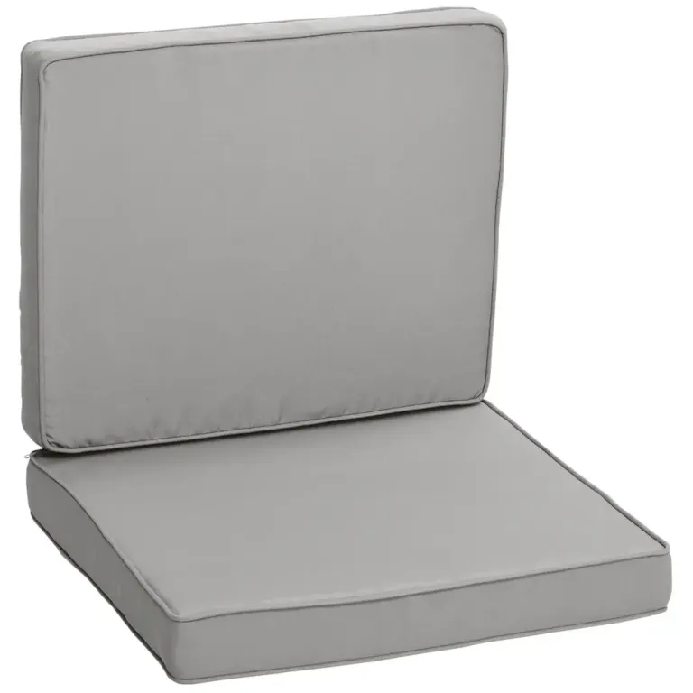 Stolsdynor 2-Pack med Dragkedja 56 X 52 cm, Ljusgrå