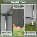 Garagetält med Rullport och Ventilationsfönster för Bilar Hållbar och Vattentät Mörkgrå Polyester och Stål 3 x 3 m