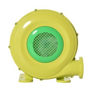 Elektrisk Luftpump för Hoppborg, Kraftfull Fläkt med Handtag, Snabb Uppblåsning av Stora Leksaker, Gul, 450 W