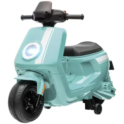 Elmotorcykel Barnmotorcykel Grön av Plast och Metall
