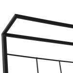 Blomtrappa i Metall med 3 Hyllor, Dekorativ Växtstege för Inomhus och Utomhus, Platsbesparande Blomställning, Svart, 60,5 x 59,5 x 95,5 cm