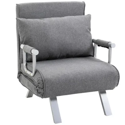 3-i-1 Hopfällbar Bäddsoffa med Ryggkudde 65 x 69 x 80 cm