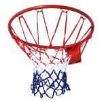 Basketkorg med Nät 46 Cm Stålrör och Nylon för Trädgård och Fritid Röd Blå Vit