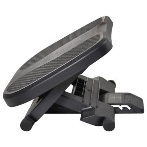 Fotstöd Höjdjusterbart 3 Nivåer för Ergonomiskt Sittande Svart 45 X 34 X 10-16,5 Cm