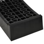 Åtkomstramp 2-Pack Tröskelramp Kantramp Gummiramper för Bilar och Rullstolar Svart 70 X 20 X 8 Cm