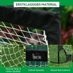 Fotbollsmål 2-Pack Hopfällbara Minimål Stål och Tetrolon för Trädgård och Lekplats Svart 186 X 90 X 89 Cm