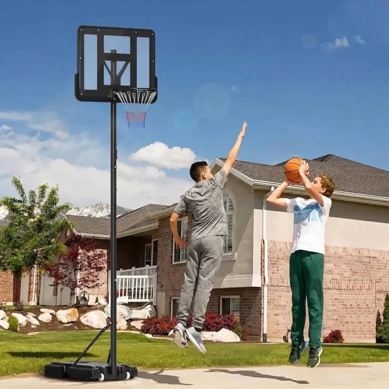Flyttbar Basketkorg för Barn Höjdjusterbart Basketställ