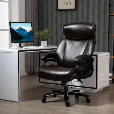 Ergonomisk Gamingstol Kontorsstol med Massage & Värme