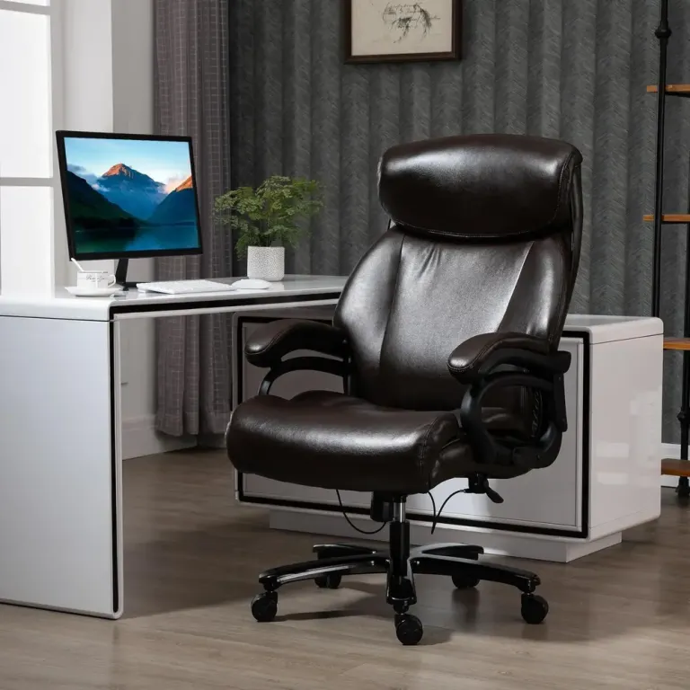 Ergonomisk Gamingstol Kontorsstol med Massage & Värme