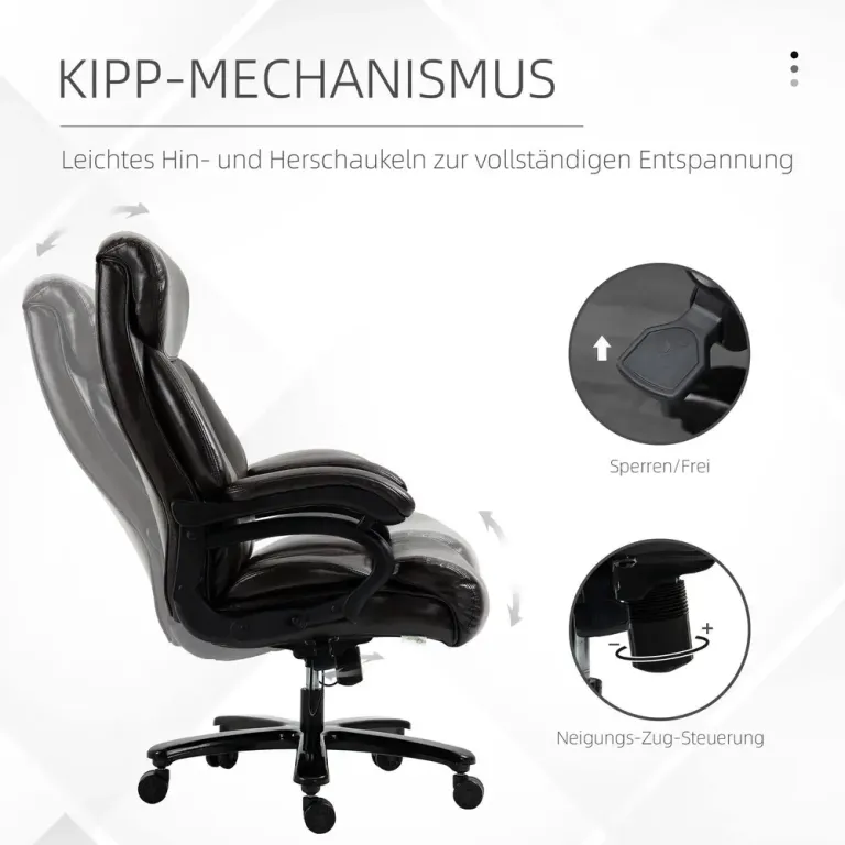 Ergonomisk Gamingstol Kontorsstol med Massage & Värme