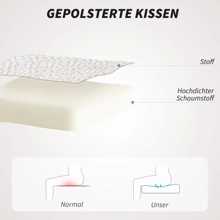 Ergonomisk Kontorsstol i Mjuk Plysch Gräddvit