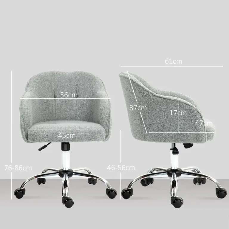 Ergonomisk Kontorsstol med Gungfunktion Grå