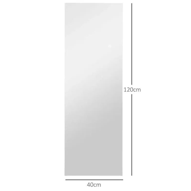 Helfigursspegel Väggspegel Transparent av Glas 40 x 120 cm