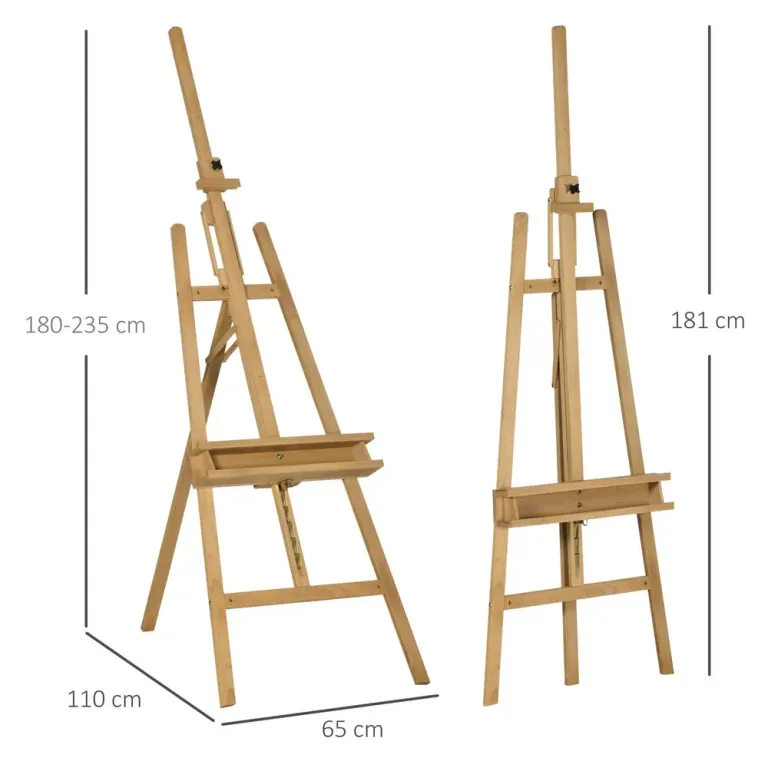 Höj- och Sänkbart Staffli 65 x 110 x 180–235 cm