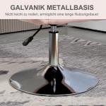 Höjdjusterbar Snurrstol Kontorsstol i Polyester och Metall, Mörkgrå, 60x60x79-91 cm