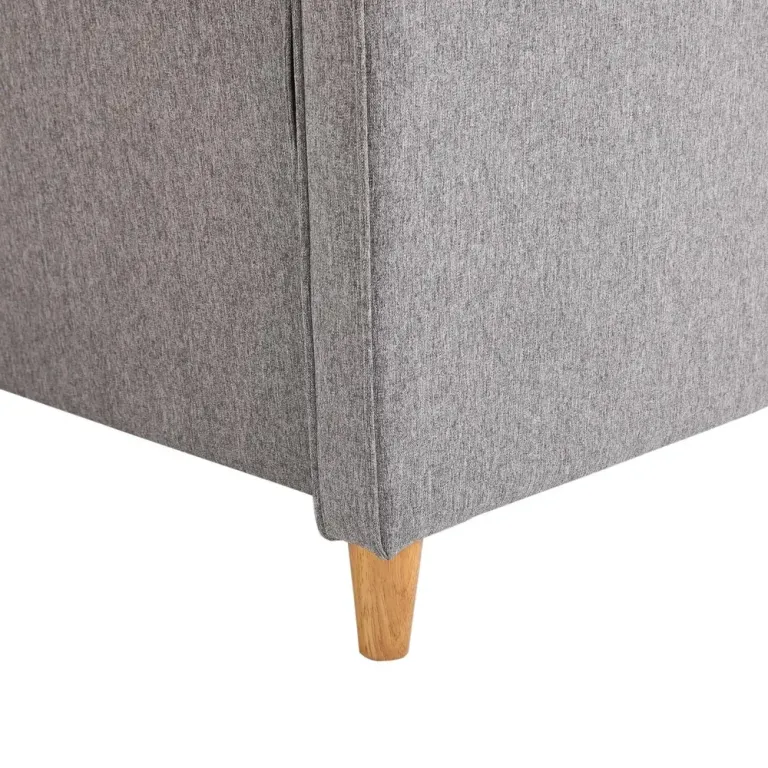 2-Sitsig Soffa i Linnetyg Loungesoffa 141 x 65 x 78 cm