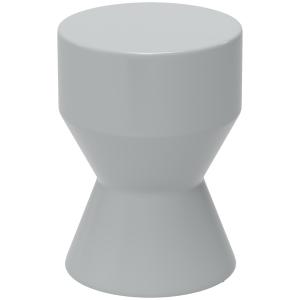 Trädgårdspall Keramisk Pall i Timglasform Ljusgrå av Keramik för Trädgård och Camping Multifunktionell Pall 33 x 45,5 cm