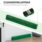 Gymnastikbom Hopfällbar med Halkfri Yta och Robust Träram för Träning och Motion Hållbar och Stabil Blå Mocka 210 x 10 x 6,5 cm